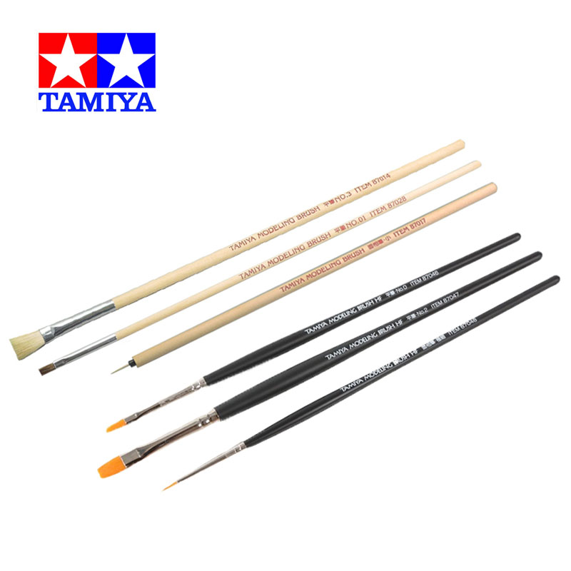 Tamiya Model Paint Set - تاميا 87066/87067 النمذجة فرشاة HF 3