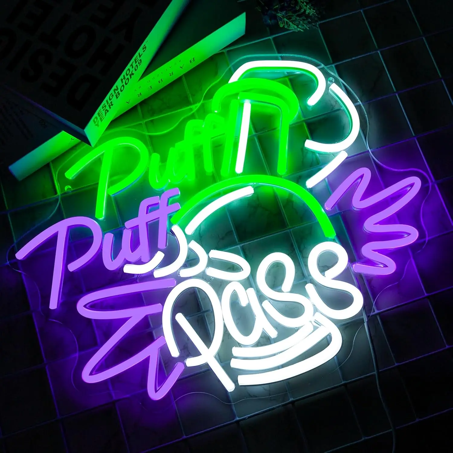 لافتة نيون Puff Puff Pass قابل - مراجعة Party Games Game Pass وسعره