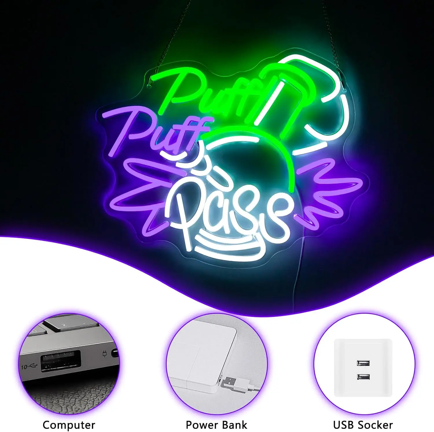 لافتة نيون Puff Puff Pass قابل - مراجعة Party Games Game Pass وسعره