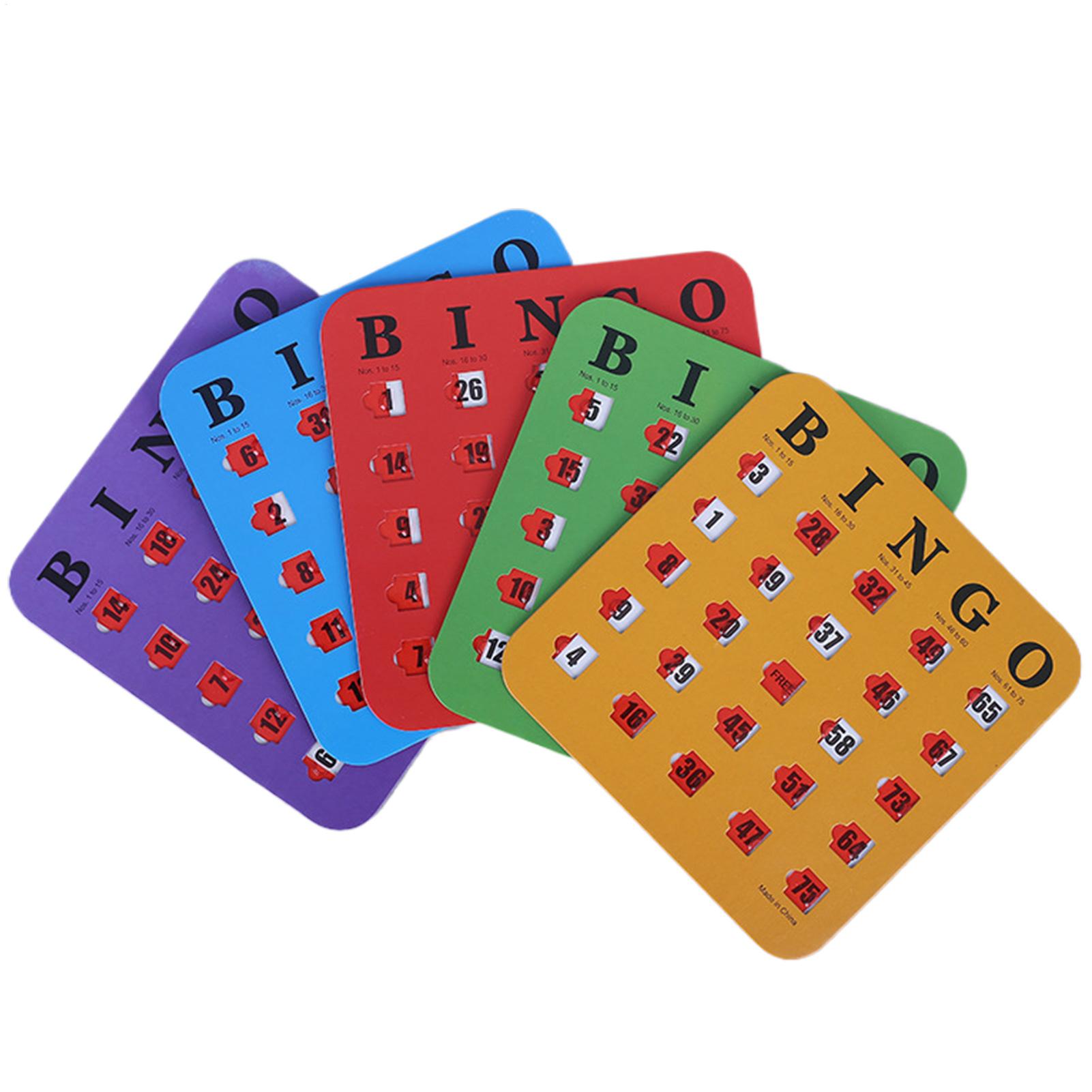 5 قطع من بطاقات لعبة البينجو ا - مراجعة Party Games At Home وسعره